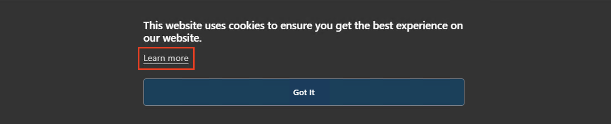 Cookie Banner
